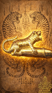 Grande amulette de richesse Palat Kick Seuar Namchok (Roon Mee Wai Karkae Ruay Talot Kan) - Wat Khao Issan Thep Pratan La Magie du Bouddha.