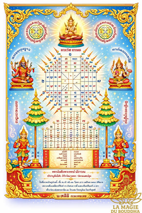 ✨ Takut d'invulnérabilité Yant Maha Pichai Songkram Bang Rajan La Magie du Bouddha.