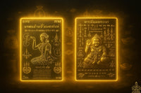 Cartes sacrées Yant de la déesse Thaï de fortune Mae Nang Kwak.