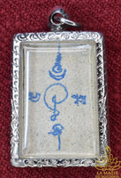 💠 Amulette Phra Somdej avec yant manuscrit au revers – Thaïlande années 1990 La Magie du Bouddha.