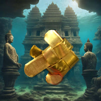 Amulette poisson sacré Yant Pla Tapian Thong - Vénérable Phrakru Suweemön (Wat Loi Kroh – Chiang Mai) La Magie du Bouddha.