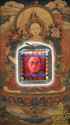 Amulette Tibétaine Yantra bénie par Sa Sainteté le Dalaï Lama. La Magie du Bouddha.