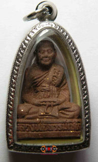 Amulette Thai Roop Lor du Vénérable Luang Phor Thammasot - Très Vénérable LP Pae. La Magie du Bouddha.