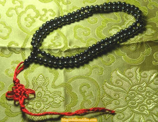 Chapelet Bouddhiste Tibétain en magnétite (aimant). La Magie du Bouddha.