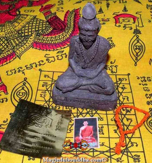 Statue de Lersi en pâte de plantes sacrées- Vénérable LP Rak. La Magie du Bouddha.