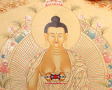 Grande Thangka du Bouddha Sakyamouni