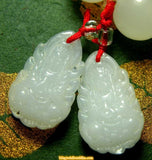 Mala de poignet Guan Yin en verre blanc