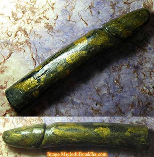 Grande amulette Thai ancienne de fortune Palat Kick en bois sacré Mae Koon - Très Vénérable Ajarn Sané. La Magie du Bouddha.