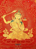 Statue de Manjushri (Jampeyang) - Bouddha de la sagesse et de la connaissance transcendante.