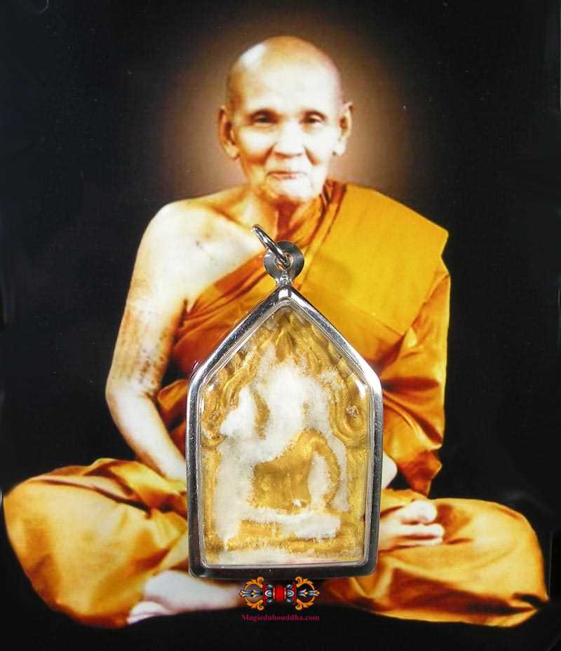 Grande amulette de charme Phra Khunpen - Très Vénérable LP Dooh