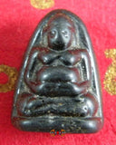 Bouddha de fortune Phra Sanghajai en verre alchimique noir Lair