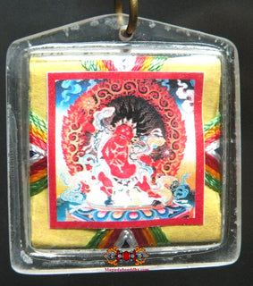 Puissante amulette Tibétaine Yantra Bönpo de Tagla Membar - Protection contre la magie noire. La Magie du Bouddha.