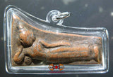 Amulette ancienne du Bouddha couché Phra Nön.