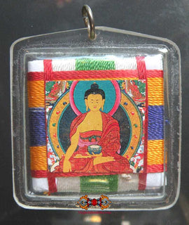 Amulette Tibétaine Yantra du Bouddha Sakyamouni. La Magie du Bouddha.