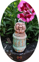 Amulette Chinoise vase de fortune au cochon d'or.