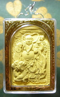 Grande amulette chinoise du bouddha maitreya.