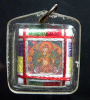 Amulette Yantra de Dorje Sempa (Vajrasattva) - Pour la purification du karma