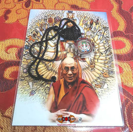 Pendentif protecteur Tibétain de Chenrezi (avec Mani Rilbu) - Sa Sainteté le Dalai-Lama. La Magie du Bouddha.