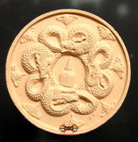 Grande amulette Jatukham Rammathep en céramique verte. La Magie du Bouddha.