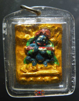 Précieuse amulette Tibétaine Tsa Tsa de Mahakala en mendroup. La Magie du Bouddha.