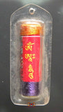 Amulette Tibétaine mantra de Mahakala rouge (Gompo Chadrukpa).
