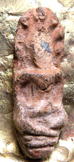 Rare antique tablette votive Thai - Amulette du Bouddha Phra Naphok. La Magie du Bouddha.