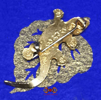 Amulette Thai broche Gecko de fortune - Très Vénérable LP Liew. magiedubouddha