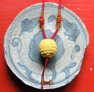 Amulette Thai bille de méditation Look Aum Samadhi (grand modèle) - Très Vénérable LP Kui. magiedubouddha