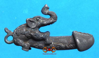 Amulette phallique Thai éléphant - Très Vénérable LP Chang. La Magie du Bouddha.