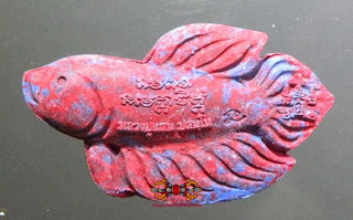 Amulette Thai poisson combattant Pla Kad - Très Vénérable LP Saen. magiedubouddha