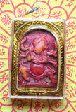 Amulette tibétaine tsa tsa de mahakala.