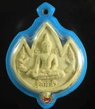 Curieuse amulette Bouddha et Lotus - Wat Phraya Yat