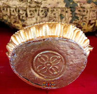Consecrated golden statuette of Dorje Sempa (Vajrasattva). 