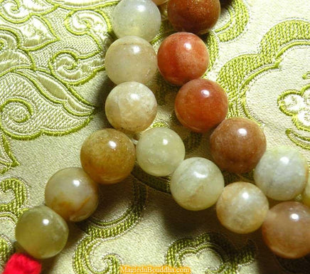 Grand mala  Tibétain en agate multicolore
