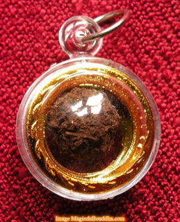 Amulette Thai bille sacrée Look Aum Sian Mak d'invulnérabilité - Très Vénérable LP Kui. La Magie du Bouddha.