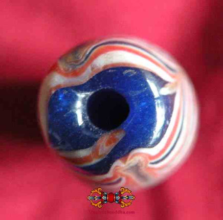 Perles anciennes en pâte de verre magiedubouddha