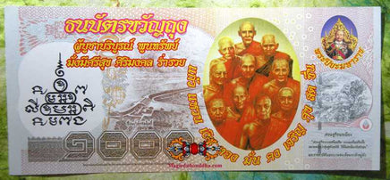 Billet magique de fortune de Phra Pikanet (Ganesh). La Magie du Bouddha.