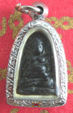 Bouddha de fortune Phra Sanghajai en verre alchimique noir Lair