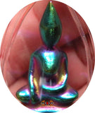 Amulette Thai Bouddha alchimique en Lek Lai Rung (Leklai arc en ciel) - Wat Puthai Sawan.