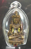 Amulettes Tibétaines de Tara verte, Tara blanche, Manjushri et Bouddha de longue vie - Joyaux qui exaucent les désirs.