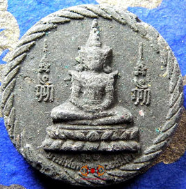 Grande amulette du Bouddha d'emeraude et de Ganesh. La Magie du Bouddha.