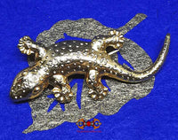 Amulette Thai broche Gecko de fortune - Très Vénérable LP Liew. magiedubouddha