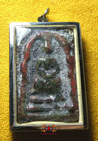 Amulette Phra Somdej en verre alchimique