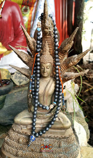 Chapelet Bouddhiste Tibétain en pyrite - Pour la pratique de Chana Dorje (Vajrapani). magiedubouddha.com