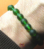 Bracelet en verre des Nâgas (couleur verte).