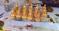 Consecrated golden statuette of Dorje Sempa (Vajrasattva). 