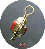 Compteur de mantra Tibétains en argent et corail. magiedubouddha