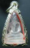 Amulette du Bouddha en cristal de roche (quartz).