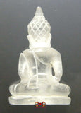 Amulette Bouddha de cristal de roche (quartz) - Très Vénérable LP Kassem.