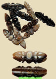 Perles de mala en agate Dzi - Dorje